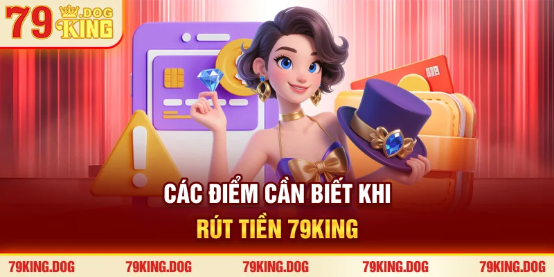 Các điểm cần biết khi rút tiền 79king