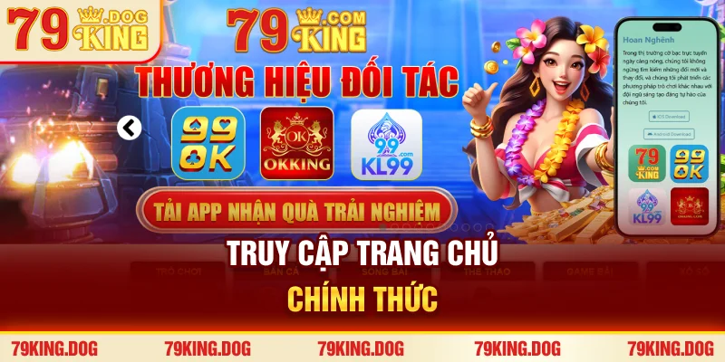 Truy cập trang chủ chính thức